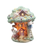 Bunny Towne Village Easter Bunny Egg Tree House Electrical Luminary Nigh... - $438.21 MXN
