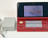 Nintendo 3DS Model # CRT-001 (USA) Metallic Red Bundle w/ Charger  - TES... - £67.83 GBP