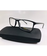 New Designer Inspired SUCCESS SS-100 Matte Black Eyeglasses 55mm with Case - $54.67 CAD