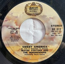 Wayne Fontana &amp; The Mindbenders &quot;Sweet America&quot; Stereo/Mono 7&quot; Vinyl Single 1973 - £3.13 GBP