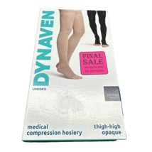 DYNAVEN Medical Compression Hosiery Stockings Thigh-High Black 20-30 mmH... - £23.82 GBP