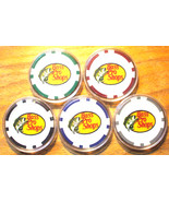 (1) Bass Pro Shops Poker Chip Golf Ball Marker Sample Set - 5 Chips - £18.00 GBP