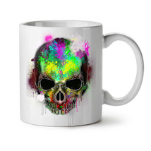 Rainbow Paint Skeleton NEW White Tea Coffee Mug 11 oz | Wellcoda - £17.99 GBP