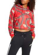 Nike Sportswear Icon Clash Womens Crop Top Hoodie Red CJ6305-657 SZ L NEW - $922.61 MXN