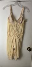 Vtg Young Smoothie lingerie steampunk 34B Bra long girdle garter 1 pc corset 70s - £37.98 GBP