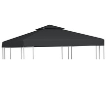 Gazebo Canopy Dark Grey Polyester with PVC coating 10 x 10 ft - $2,542.07 MXN