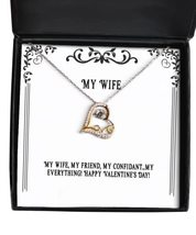 Wife for Wife, My Wife, My Friend, My Confidant.My Everything! Happy!, Unique Wi - £39.03 GBP