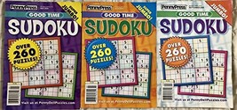 Lot of (3) Penny Press Good Time Sudoku Super Jumbo Puzzle Books Puzzles 2020 Lo - £14.16 GBP