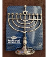 Rite Lite Menorah Chanukah Traditional Silver Tone Metal 6.5&quot;x 8.75&quot;  NIB - $355.23 MXN