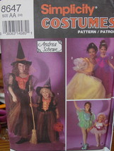 Sewing Pattern Child&#39;s &amp; Girl&#39;s Fairy, Princess or Witch Costumes Sizes 2-6 - $6.99