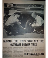 Vintage B.F. Goodrich Taxicab Fleet Tests Print Magazine Advertisement 1946 - €8,74 EUR