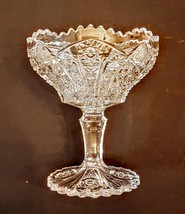 Imperial Glass No 505 BELLAIRE 5&quot; Compote Goblet Arch Sawtooth Octagon Stem EAPG - £11.57 GBP