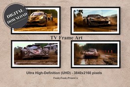 Samsung FRAME TV Art - Muddy Le Mans race Cars Bundle #2 (Set of 4) Download - £2.74 GBP