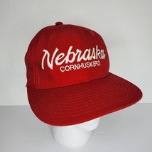 VTG 90s Nebraska Huskers Snapback Hat Script 100% Wool Sports Specialties Cap - £78.35 GBP