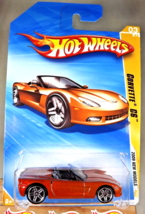2009 Hot Wheels #3 New Models 3/42 CORVETTE C6 Orange Variant w/Chrome P... - $14.00