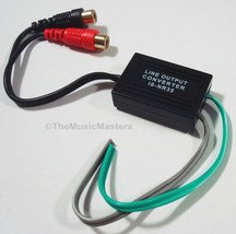 Speaker Level to RCA Line Output Car Radio Audio Signal Converter Power Amp RCA - £9.55 GBP