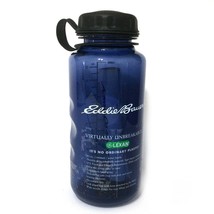 EDDIE BAUER Lexan Large Water Bottle 32 oz Virtually Unbreakable Blue Hiking NEW - £20.00 GBP