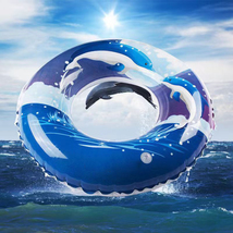 POORAFTERS Swimming floats Inflatable Pool Floats Tube Rings for Kids and Adults - £10.23 GBP