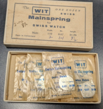 Box of 12 NOS WIT Mainsprings For Swiss Watches 2 x 14 x 8-1/2 - 110x.07... - $24.74