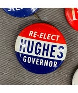 Re-Elect Richard J. Hughes Governor Democrat 1&quot; Pinback Button New Jerse... - $130.83 MXN