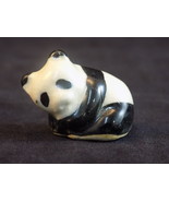 Vintage PANDA Porcelain FIGURINE Tiny 1&quot; Tall Ceramic PANDA BEAR Figure ... - $9.42 CAD