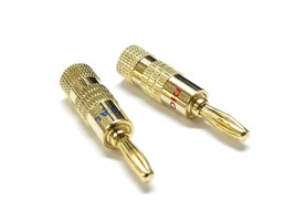 5 Pairs Gold Amplifier Receiver Audio Speaker Cable wire Connector Banan... - $23.99