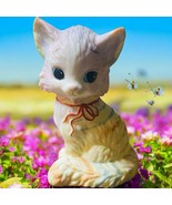 Jody Bergsma Magic Colors Pastel Porcelain Big Eyes Kitten Figurine Signed - $432.53 MXN