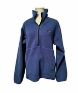 Patagonia Synchilla Fleece Half Zip Pullover Jacket Mens Small Blue Vtg ... - $47.47 CAD