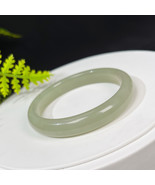 Natural Certified Green Lake Hetian Nephrite Bangle 53+MM - $303.99