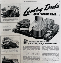 1947 Fruehauf Trailers Advertisement Hauling Trucks Transportation DWWW7 - $29.99