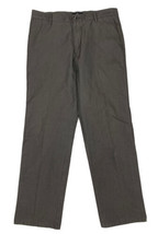 Dockers Signature Khaki Men Size 34x32 Gray Pinstripe Pants Measure True - £5.99 GBP