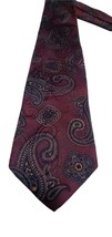 Robert Talbot for Carter&#39;s  100% Silk Burgundy &amp; Black Paisley Tie Handsewn - £18.39 GBP