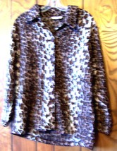 Timms Leopard Print Heavyweight Top or Lightweight Shirt Jacket Sz 1X - £21.54 GBP