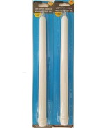 Flickering White LED Taper Candles 10.5”H X 0.75”D 240 Hours Require 2/Pk - £4.75 GBP