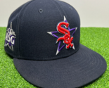 New ERA 59Fifty Chicago White Sox  size 7 1/8 ASG Fitted Cap Black Purple - £12.02 GBP