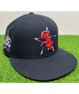 New ERA 59Fifty Chicago White Sox  size 7 1/8 ASG Fitted Cap Black Purple - £12.07 GBP