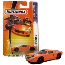 Year 2007 Matchbox MBX Metal 1:64 Die Cast Car #13 - Orange Sport Coupe FORD GT - $24.99