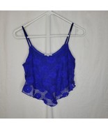 Charlotte Russe Royal Blue Cropped Tank Size Small - £4.69 GBP