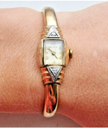 BULOVA 10K GOLD FILLED NATURAL DIAMOND MECHANICAL LADIES WRISTWATCH 17 j... - $1,617.08 MXN