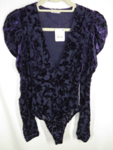 NEW, Free People Size XS Magic Hour Velvet Burnout Long Sleeve Thong Bod... - $60.00