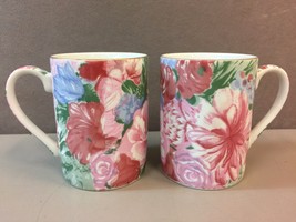 Lot of 2 TAKAHASHI San Francisco Oriental Asian Japan Floral Coffee Tea Mug Cup - £31.64 GBP