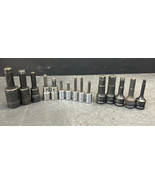15 Pc Lot Proto, Pittsburgh, Paramount, Armstrong Hex 3/8-1/2&quot; DRIVE - $70.11