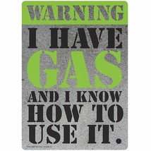 Warning I Have Gas 8.5 x 11 inch metal tin sign - £6.17 GBP