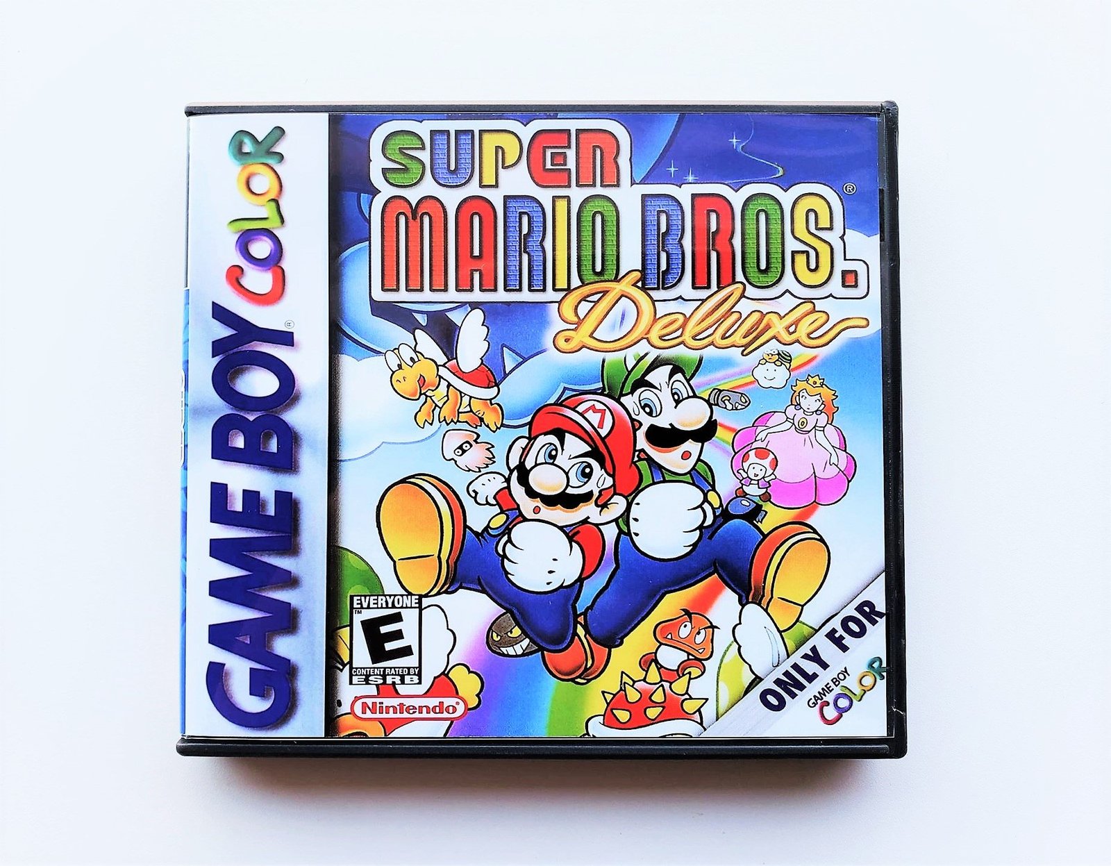 Super Mario Bros Deluxe DX Custom Case / Game - Gameboy Color (GBC) USA Seller