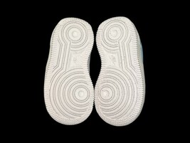 Nike Air Force 1 Toddler Shoes White Blue 4.5K Used Once Clean Sneakers baby kid image 5