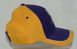 Team Apparel NFL Minnesota Vikings Gold Purple Pre Curved Bill Adjustable Hat image 4