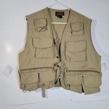 Mens Eddie Bauer Fishing/hunting vest Dirt on back Size Medium - £18.26 GBP