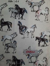 NWOT Cath Kidston London Horse Print Tea Kitchen Towel 100% Cotton - $19.75