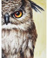 Owl Printable Watercolor Painting Digital Download Bird Print Animal Pos... - £3.90 GBP