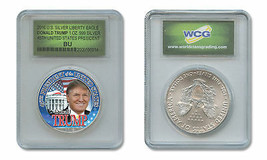 Donald Trump 45th President 1 Oz American .999 Silver Eagle Special Holder - £66.18 GBP